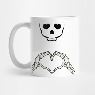 skeleton heart Mug